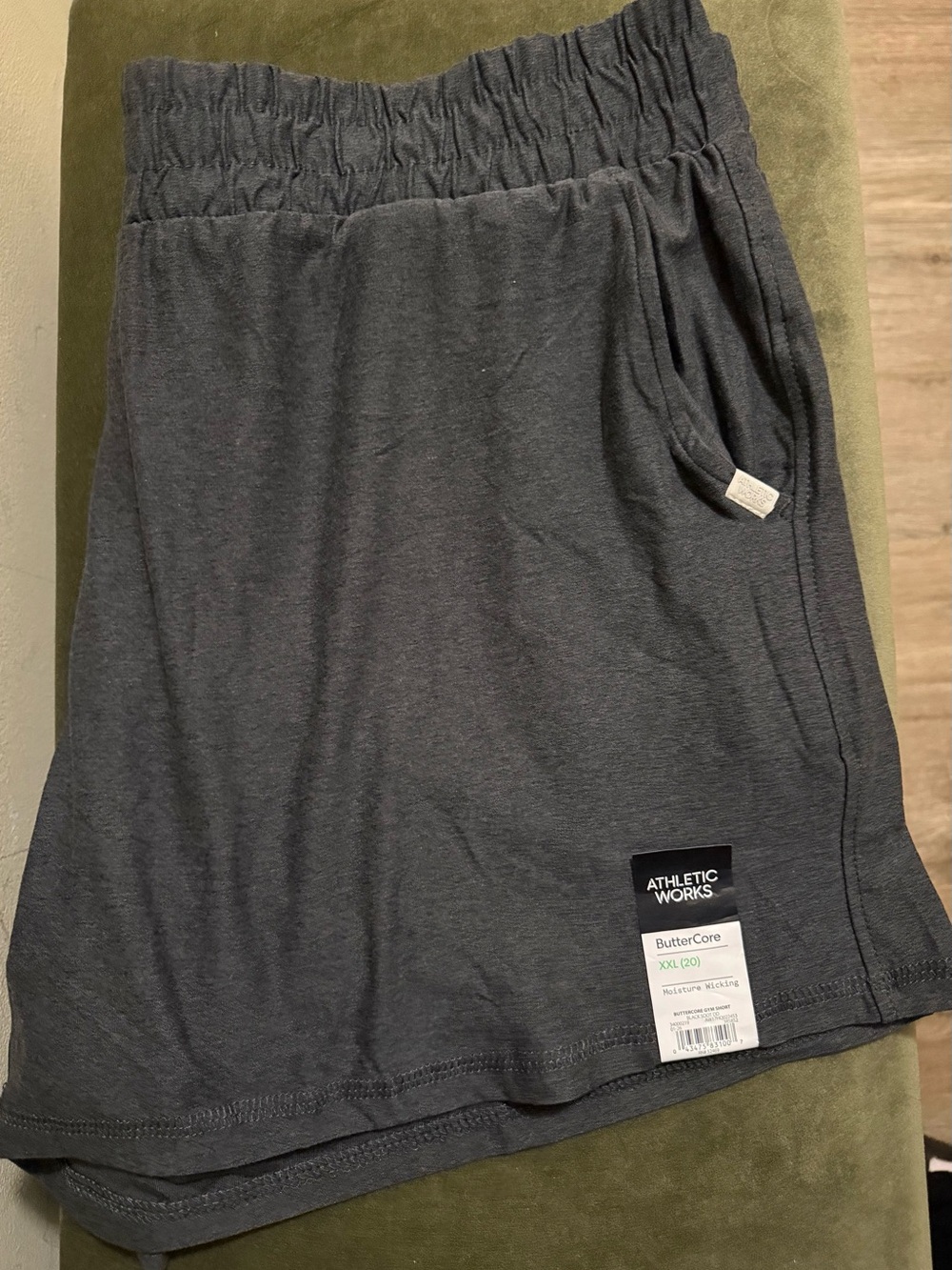 Athletic Works Women’s Charcoal Gray ButterCore Athletic Shorts